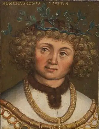 16e-eeuws portret van graaf Hendrik VI van Gorizia door Antoni Boys.