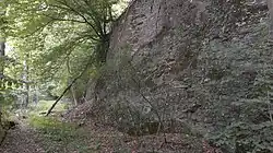 Een van de "klippen" waar het reservaat zijn naam aan dankt.