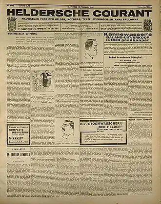 De Heldersche Courant van 13 februari 1932.