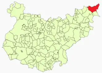 Kaart van Helechosa de los Montes