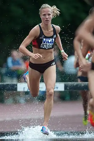 Helen Hofstede tijdens de Memorial Rasschaert 2013