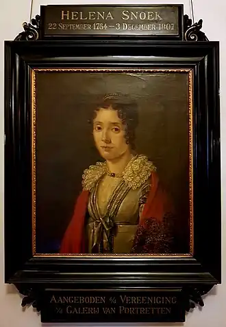 Portret door H.D. Loeff in de Stadsschouwburg Amsterdam