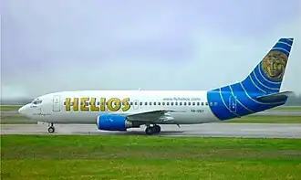 Een Boeing 737 van Helios