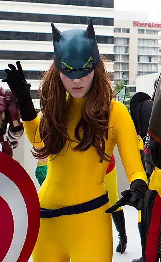 Cosplayer Hellcat tijdens Dragon Con 2013.