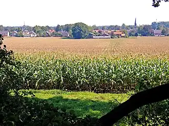 Zicht op het dorp Hellendoorn