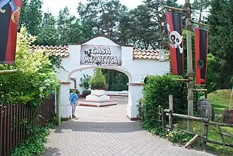 Entree van de attractie