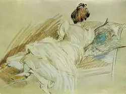 On the sofa, 1899