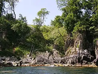 Helligdomsklipperne met trappenpad