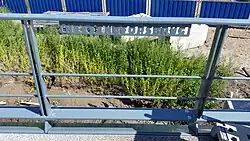 Naamplaat Helsingforsbrug (26 augustus 2018)