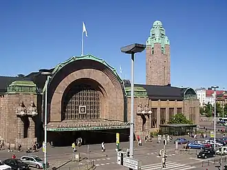 Centraal station van Helsinki in Helsinki, Finland