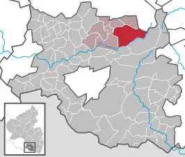 Kaart van Heltersberg