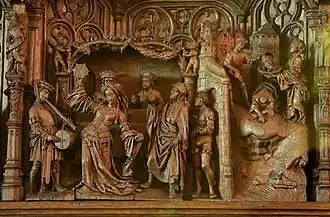 Salomés dans uit het retabel