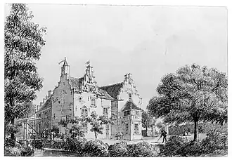 Tekening van Jan de Beijer omstreeks 1745