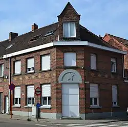 Reeks van zes arbeiderswoningen