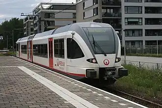 {Een trein van Veolia Transport