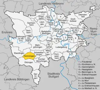 Kaart van Hemmingen