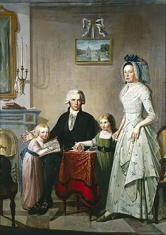 Familieportret (1796) door Gerardus de San