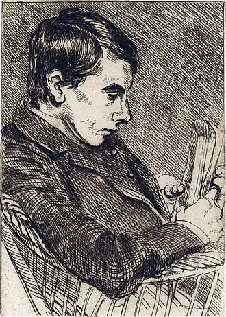 Portret van Hendrik Willem Mouton door Barbara Elisabeth van Houten, een zuster van zijn moeder