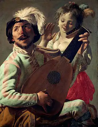 Het duo (1628) Hendrick ter Brugghen, Louvre