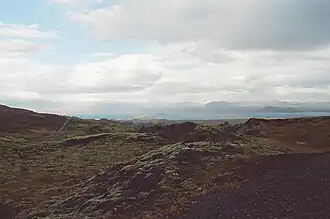 Þingvallavatn vanaf het Hengillgebied.