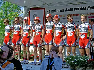 Thierry De groote met zijn voormalige ploeg landbouwkrediet