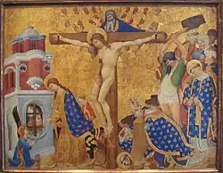 Parijs, Louvre: Retabel "Heilige Dionysius" van Henri Bellechose