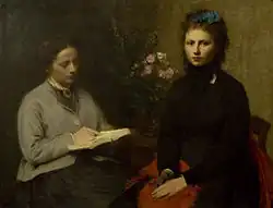 Het lezen, 1870, Museu Calouste Gulbenkian, Lissabon