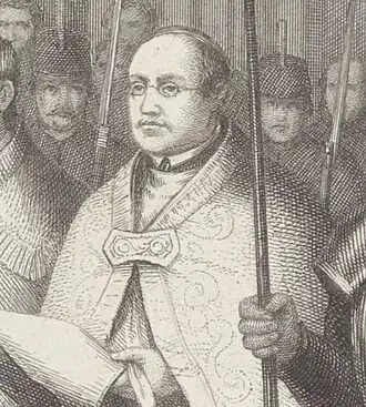 H.J.A. van Ewijk tijdens het Eerste Vaticaans Concilie