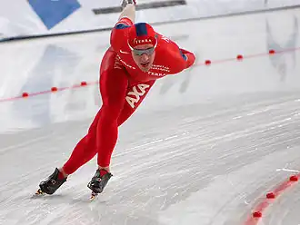 Christiansen tijdens wereldbekerwedstrijd (2008)