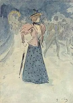 Elégante dans la foule