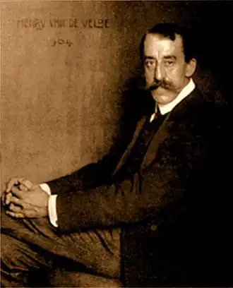 Portret van Henry Van de Velde, 1904, door Nicola Perscheid