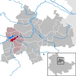 Kaart van Henschleben