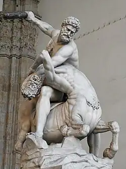 Hercules en de centaur Nessus, marmer (Loggia dei Lanzi, Florence)
