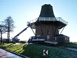 Herbouw Westelijke Greetsielse Tweelingsmolen op 30 januari 2015