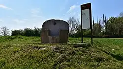 Plaats op de Sieberg waar Lodewijk XV de slag overschouwde