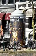 Zuilhoge affiche voor het Rijksmuseum Amsterdam