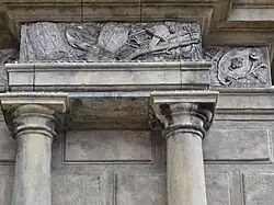 Detail van het fries