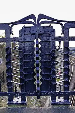 Detail smeedijzerwerk