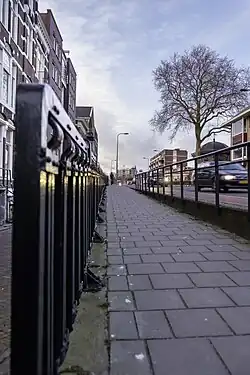 Opgang voor voetgangers vanaf de Hereweg