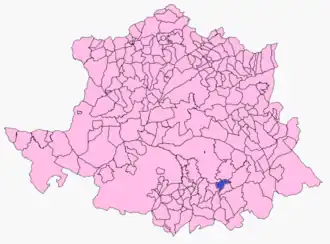 Kaart van Herguijuela