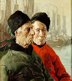 Twee Volendamse vissers (Pinkhof en grote Frerik)