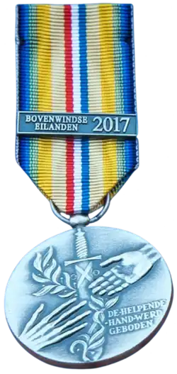 Herinneringsmedaille met gesp Irma