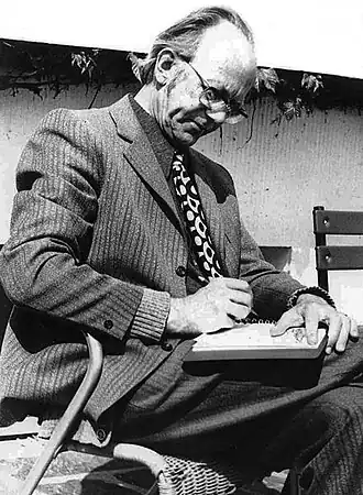 Herman Divendal schrijft zijn dagboek (1974)