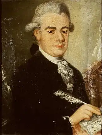 Portret van Vitringa in 1779 door C. Hoffman (uitsnede)