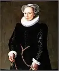 Nederlandse vrouw met vlieger, 1587