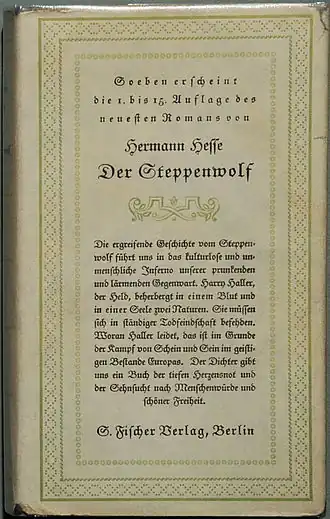 Titelpagina van de eerste druk (1. bis 15. Auflage), 1927