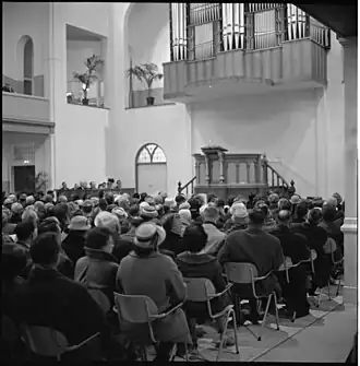 Dienst bij heropening 1961