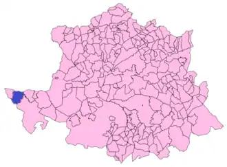 Kaart van Herrera de Alcántara