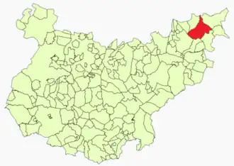 Kaart van Herrera del Duque