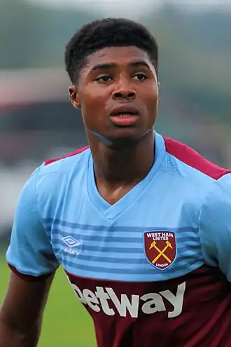 Johnson namens West Ham United in juli 2019.